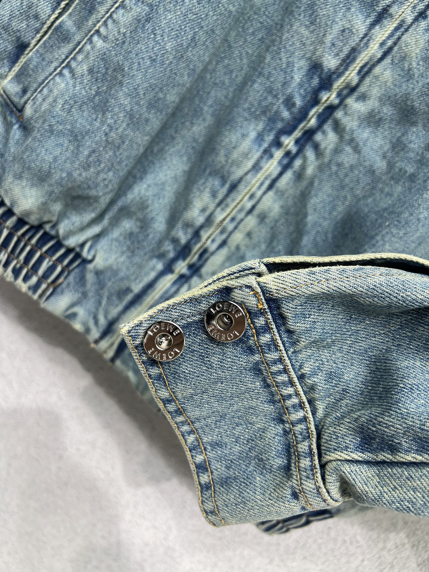 Loe 25fw leather collar jacket