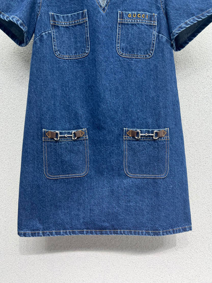 Guc 25ss denim dress