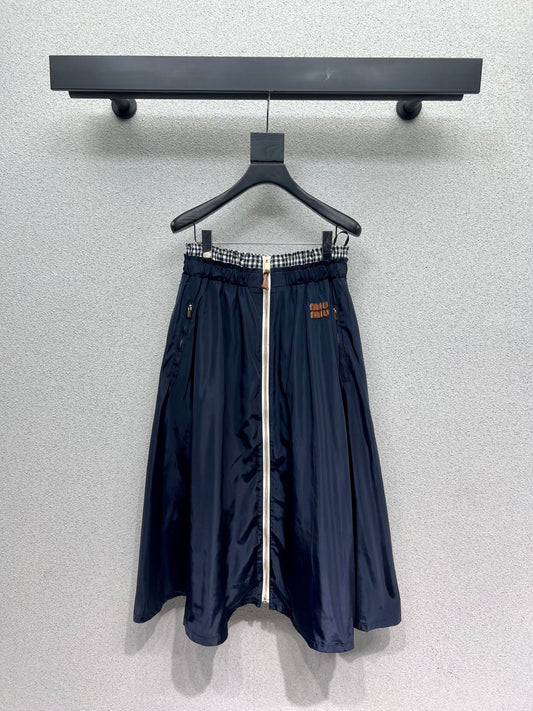 miu 25ss zipper skirt