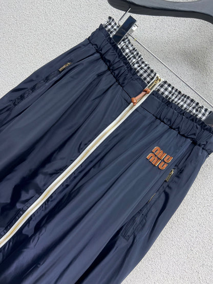 miu 25ss zipper skirt
