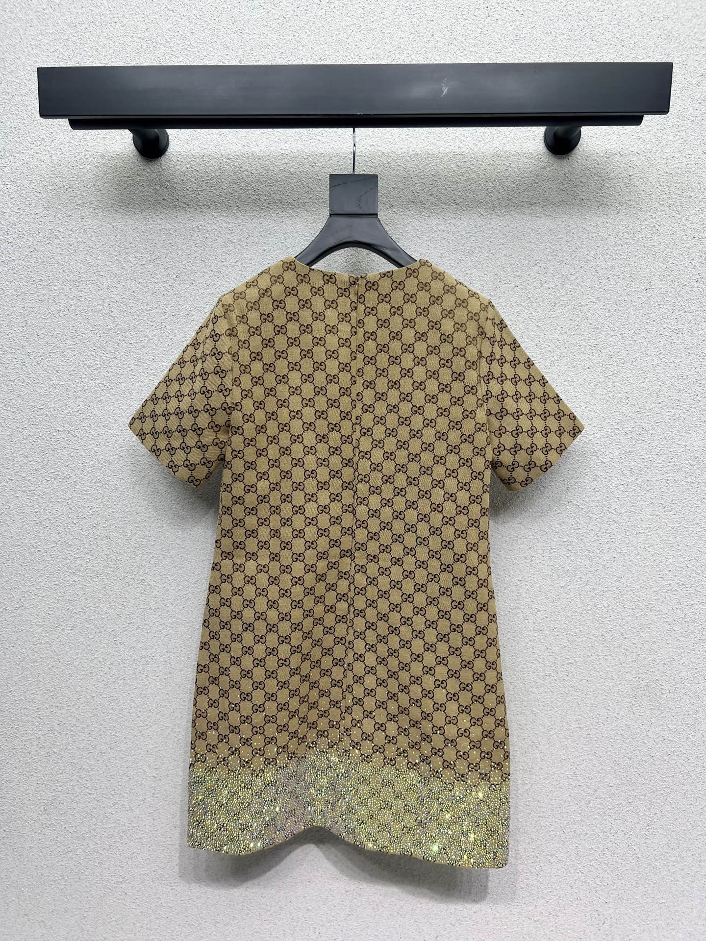 Guc 25fw rhinestone dress