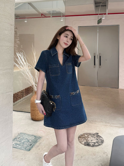 Guc 25ss denim dress