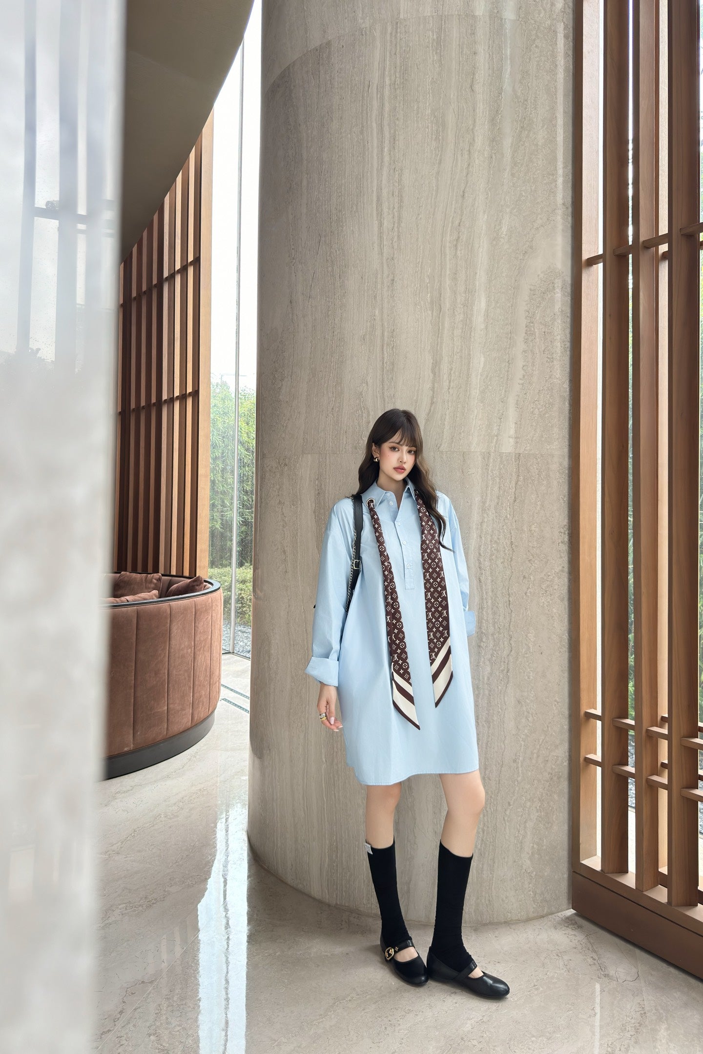 Louis 25fw shirt dress