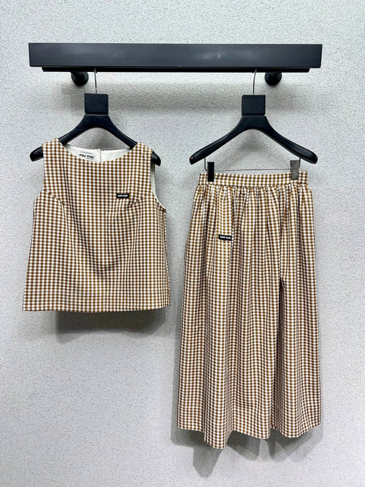 Miu 25fw plaid suit