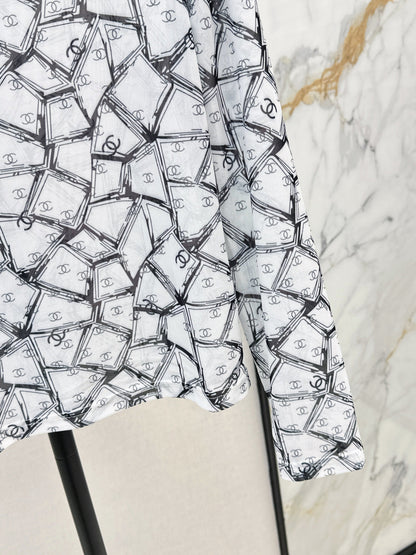 Chan 25fw printed shirt