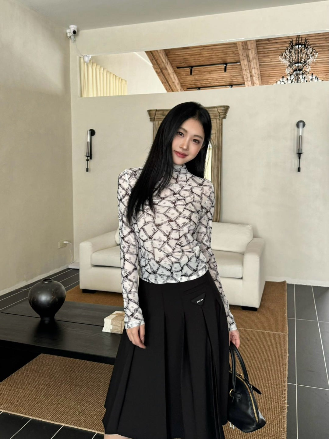 Chan 25fw printed shirt