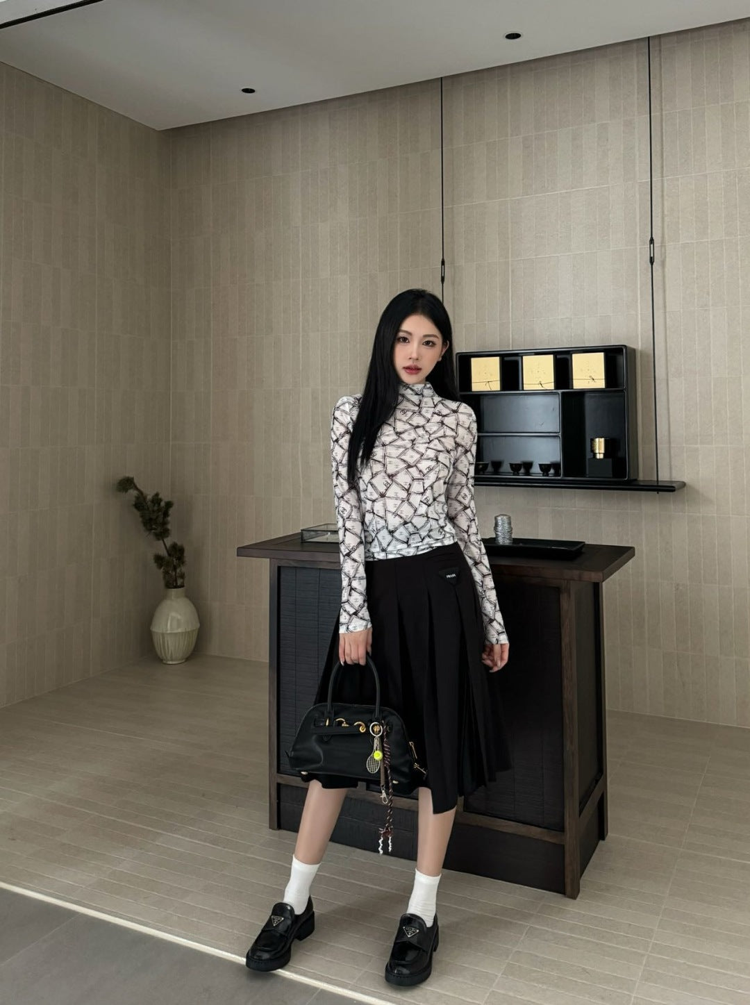 Chan 25fw printed shirt