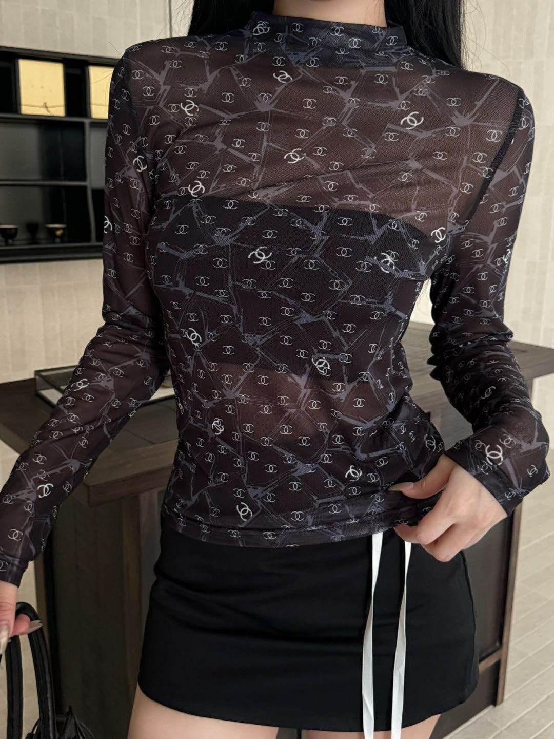 Chan 25fw printed shirt