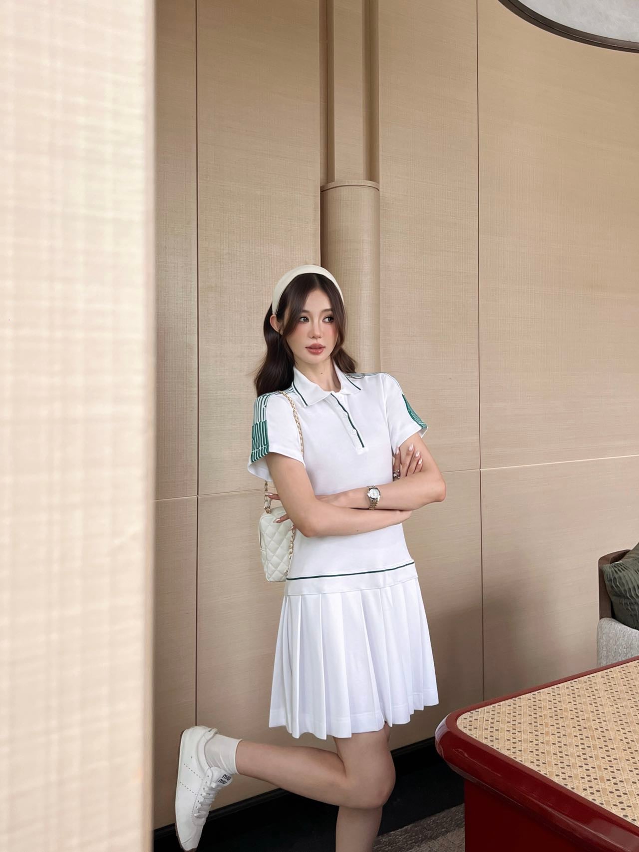 CD 25fw striped dress