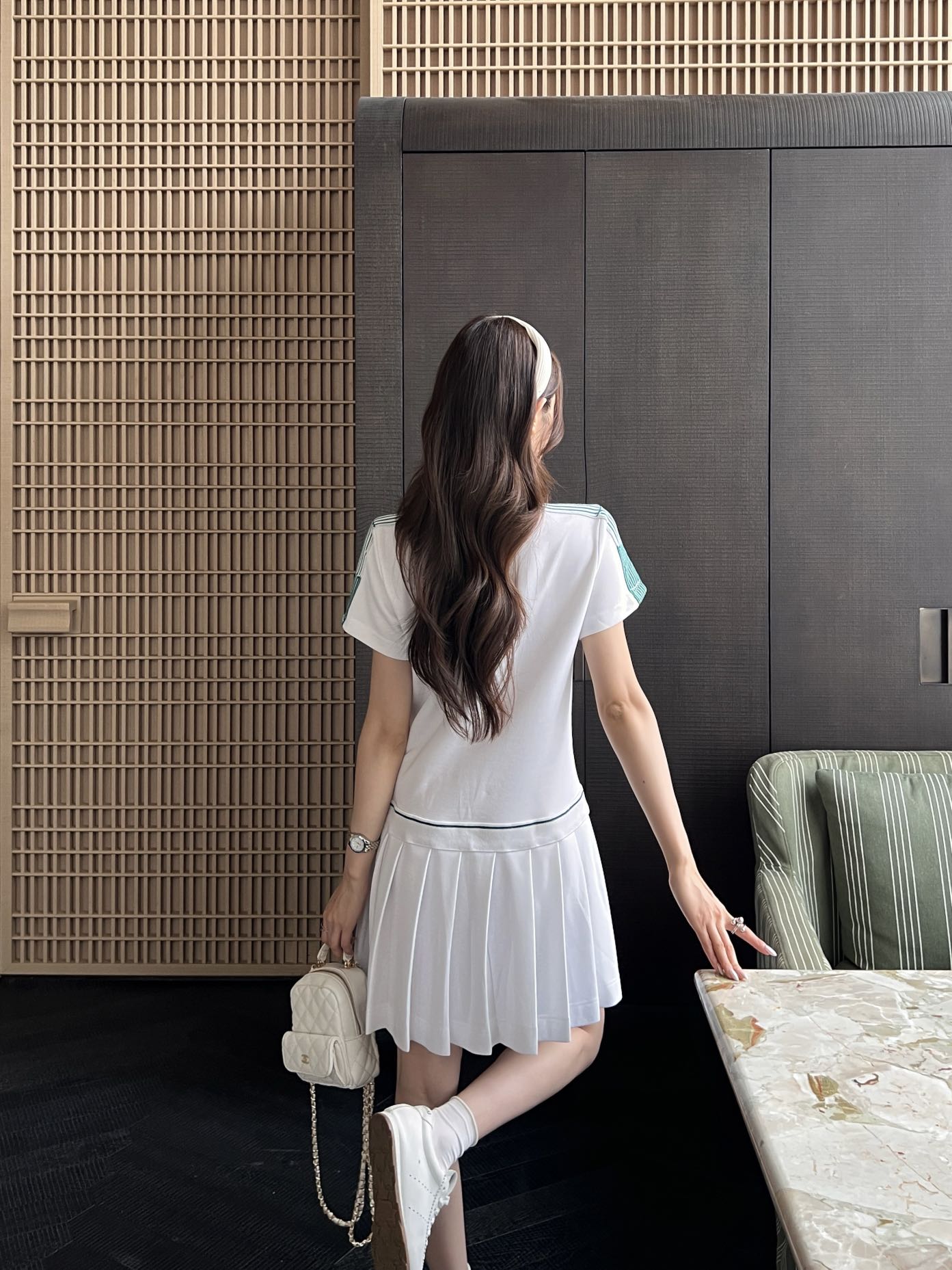 CD 25fw striped dress