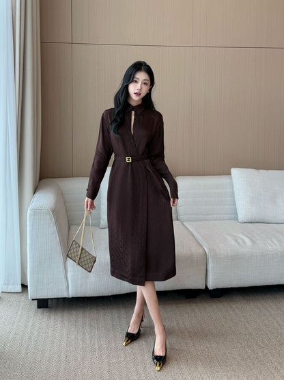Fend 25fw jacquard dress