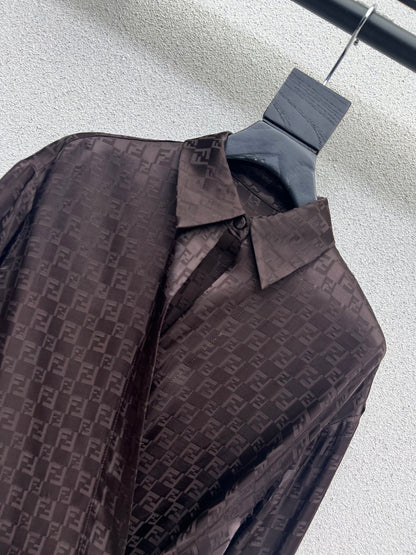 Fend 25fw jacquard  shirt