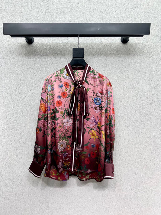 Guc 25fw printed Buttons Shirt