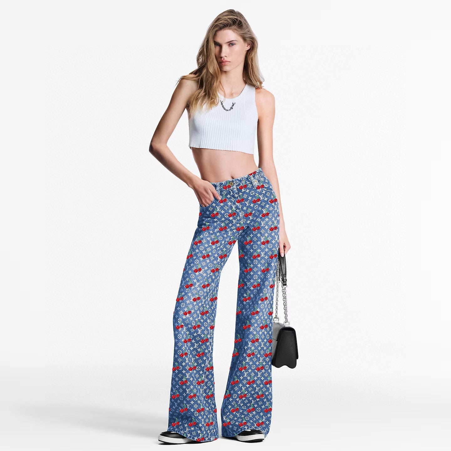 louis 25fw jacquard Jeans