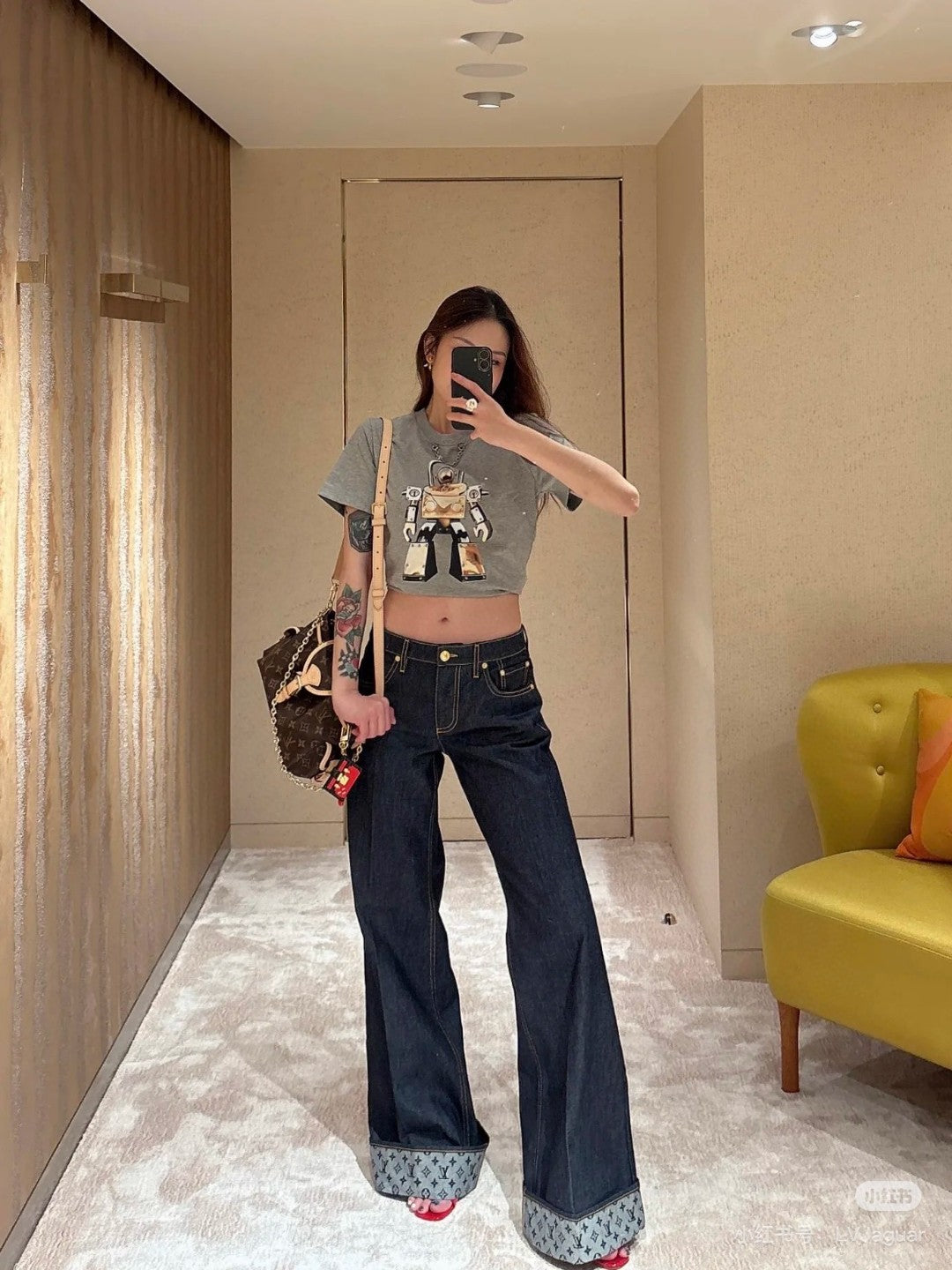 Louis 25FW jacquard jeans