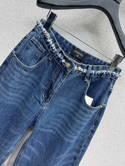 Chan 25fw printed jeans