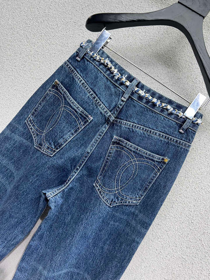 Chan 25fw printed jeans