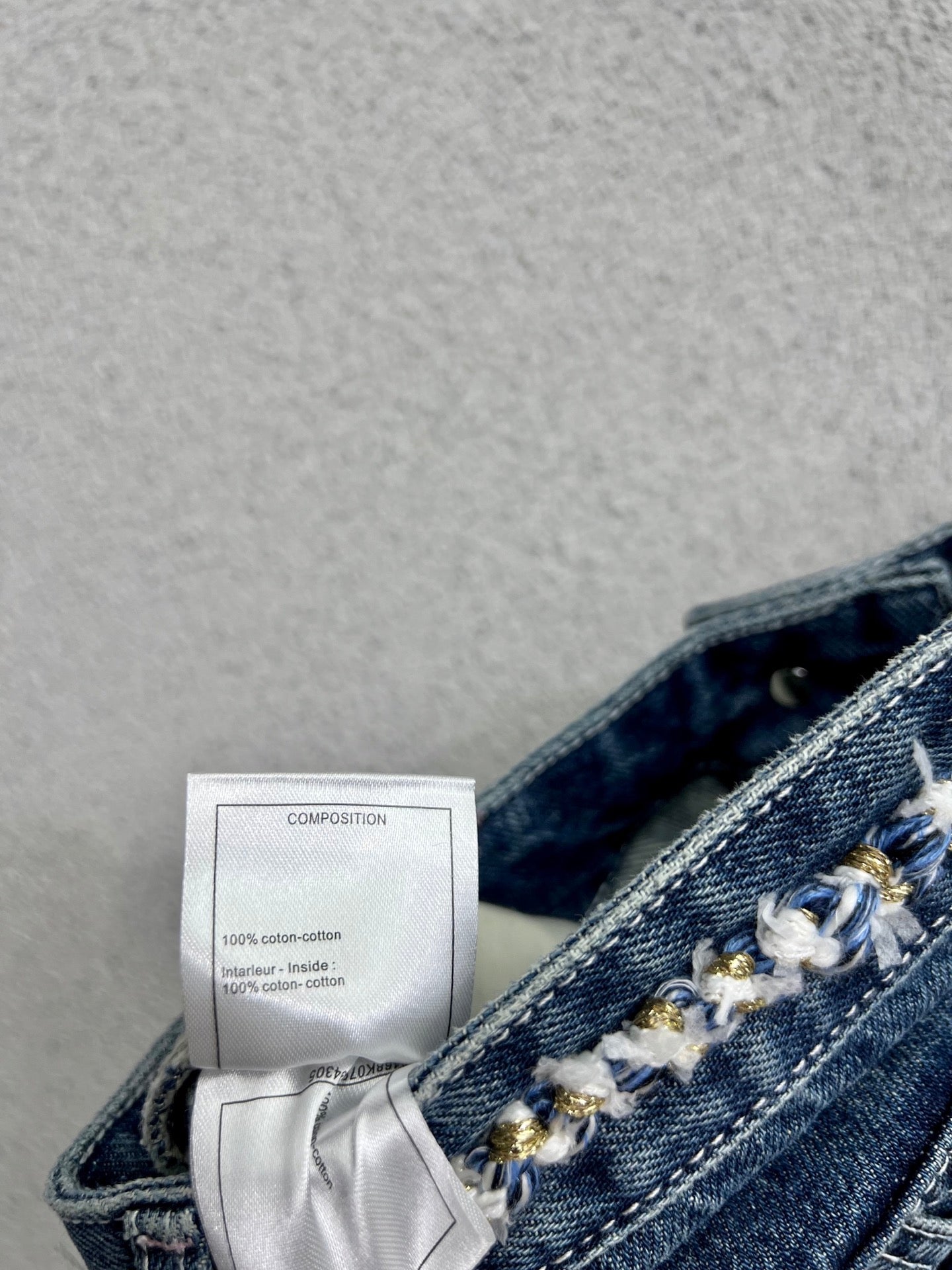 Chan 25fw printed jeans