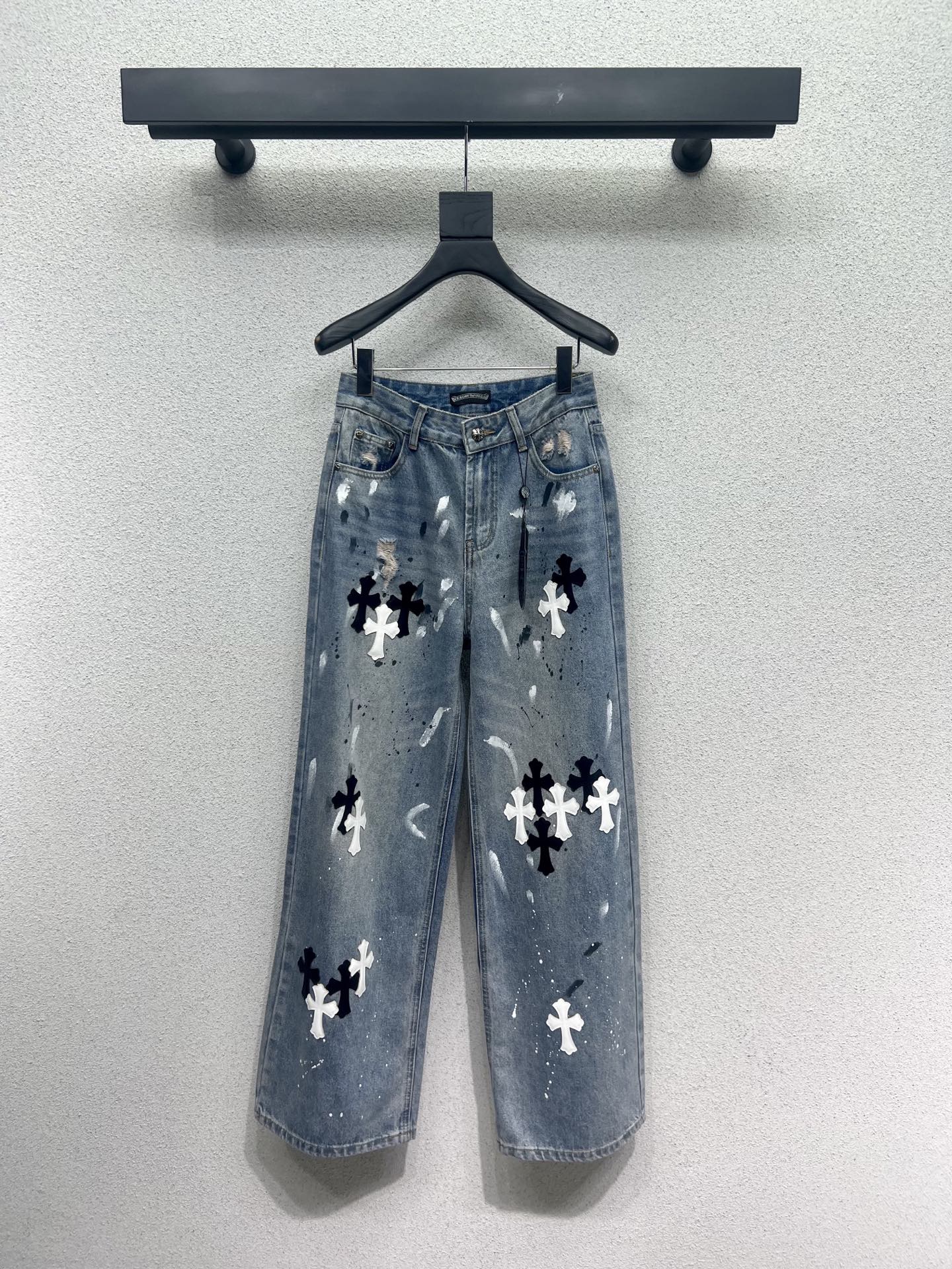 chrom 25fw jacquard jeans