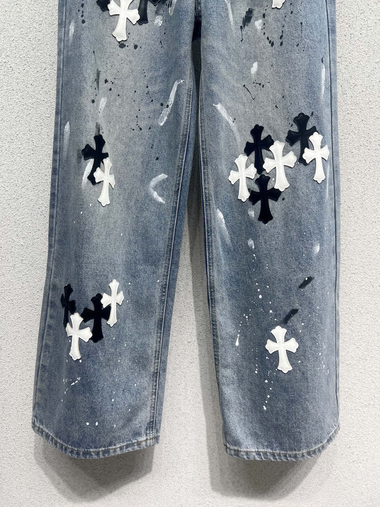 chrom 25fw jacquard jeans