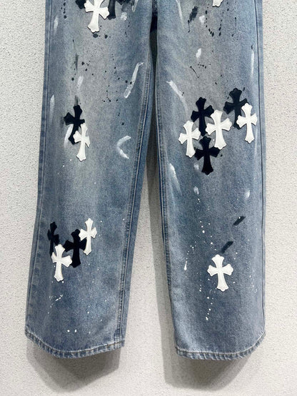 chrom 25fw jacquard jeans