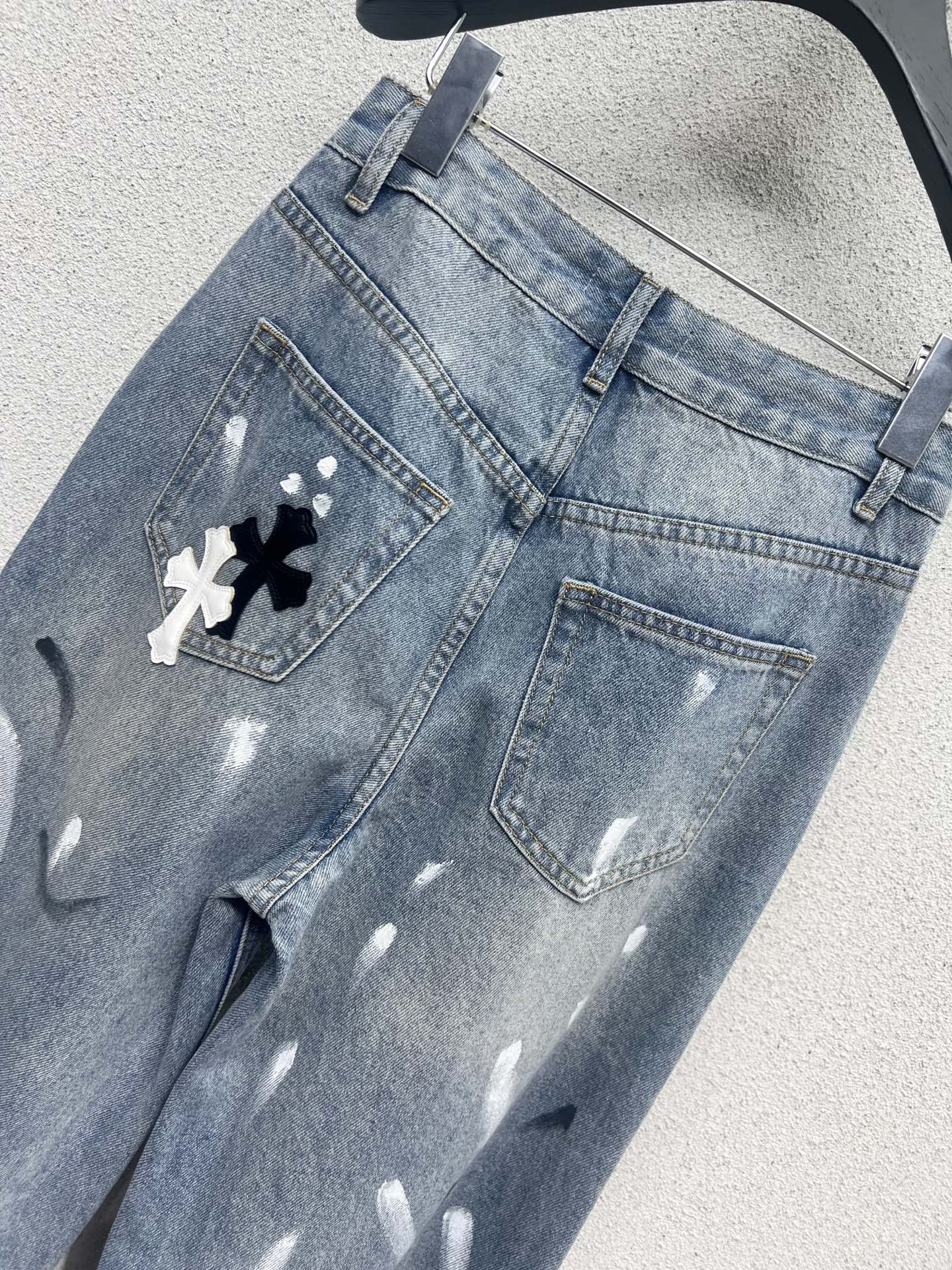 chrom 25fw jacquard jeans