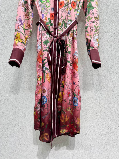 Guc 25fw printed dress
