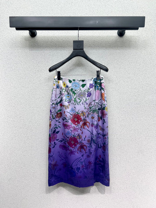 Guc 25fw printed skirt
