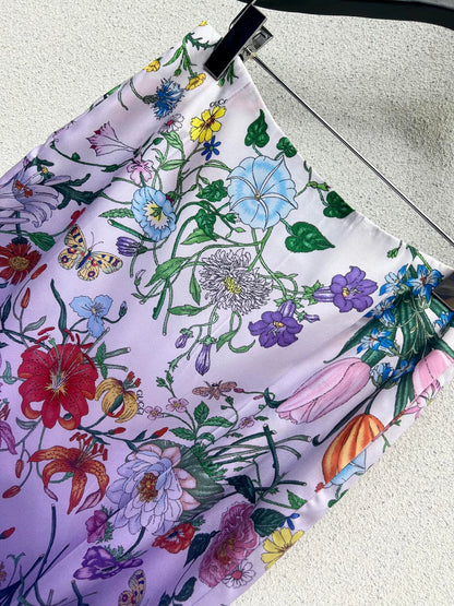 Guc 25fw printed skirt