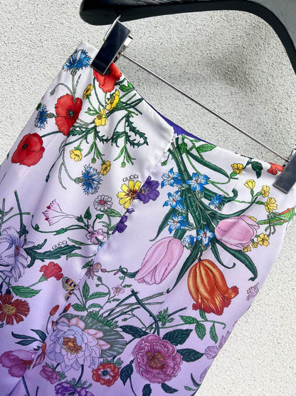 Guc 25fw printed skirt