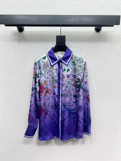 Guc 25fw printed Buttons Shirt