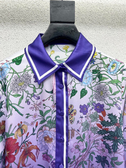 Guc 25fw printed Buttons Shirt
