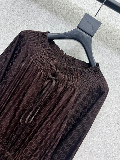 Fend 25FW jacquard dress