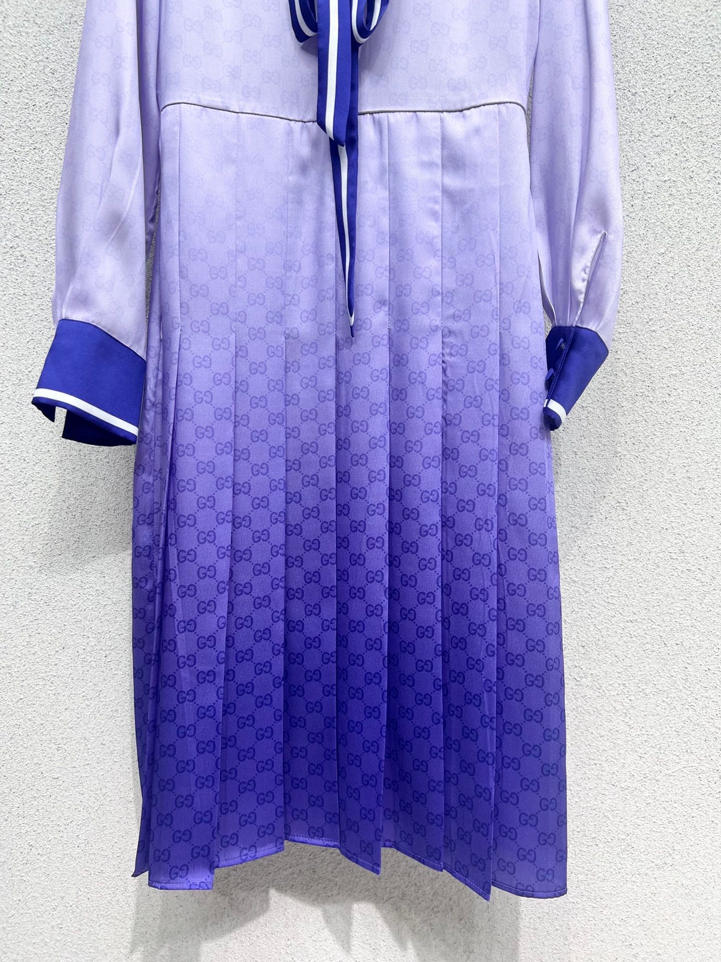 Guc 25fw colorblock dress