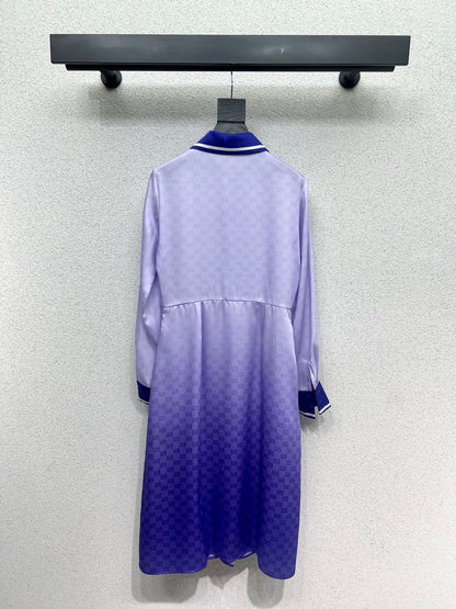 Guc 25fw colorblock dress