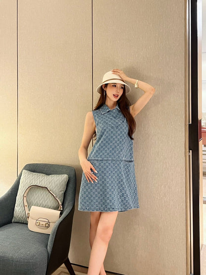 Guc 25fw denim dress