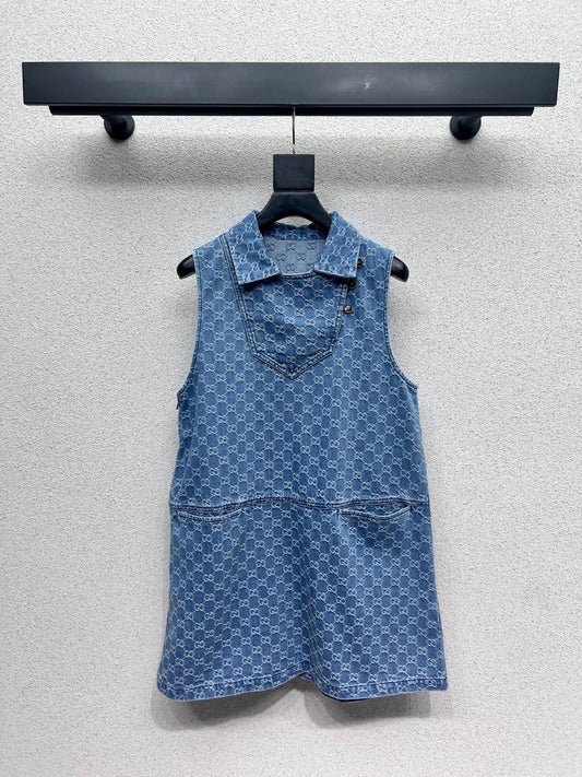 Guc 25fw denim dress