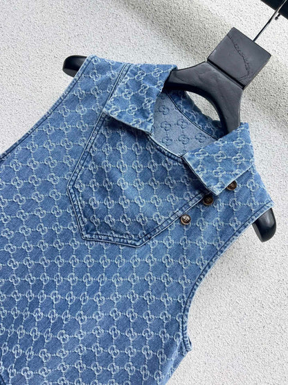 Guc 25fw denim dress
