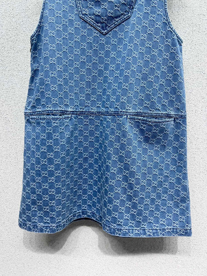 Guc 25fw denim dress