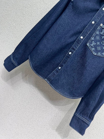 louis 25fw denim shirt