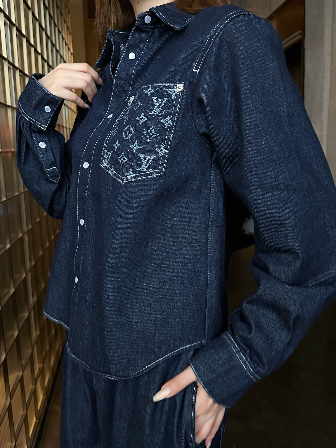 louis 25fw denim shirt