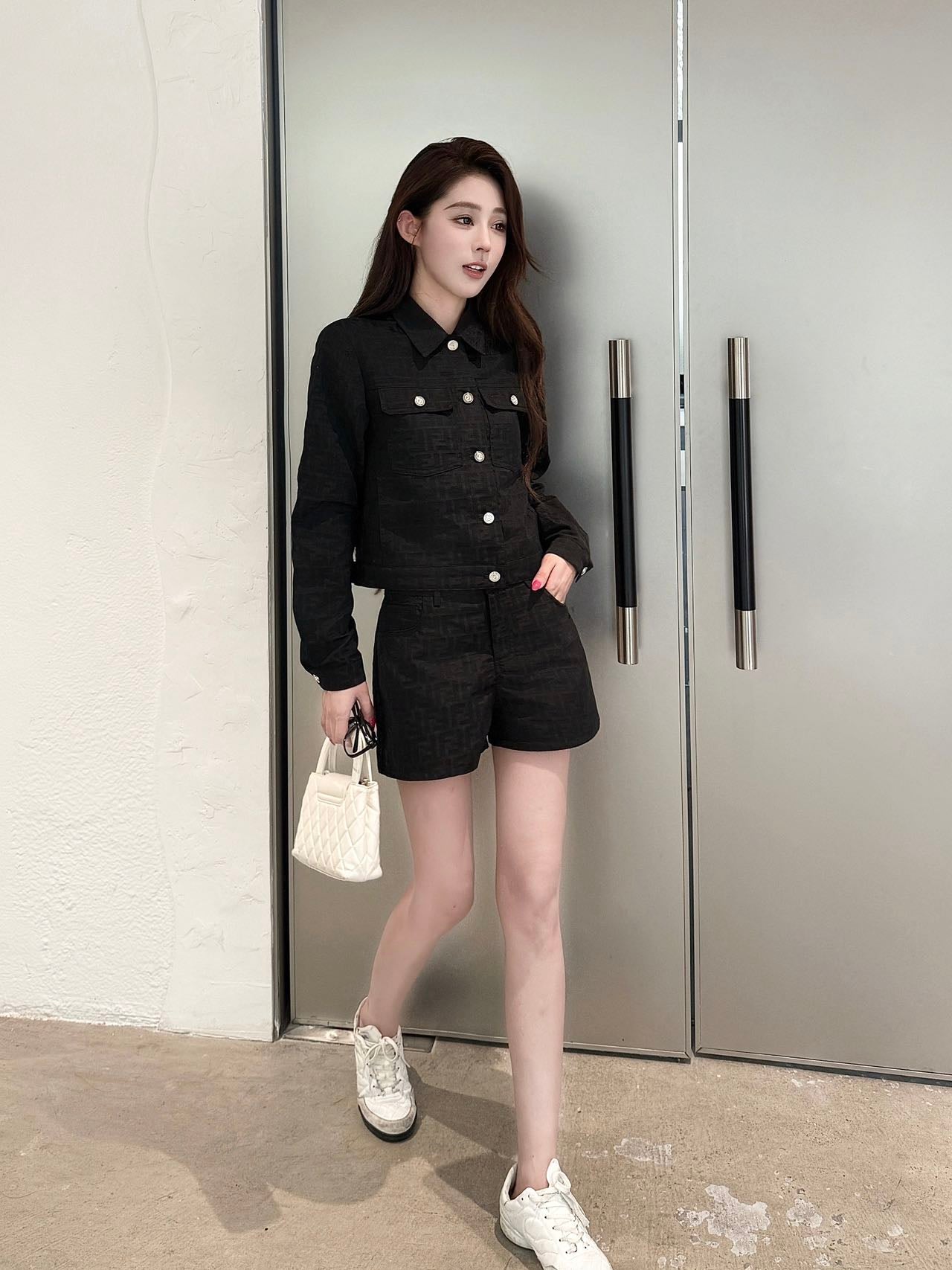 fend 25fw jacquard suit