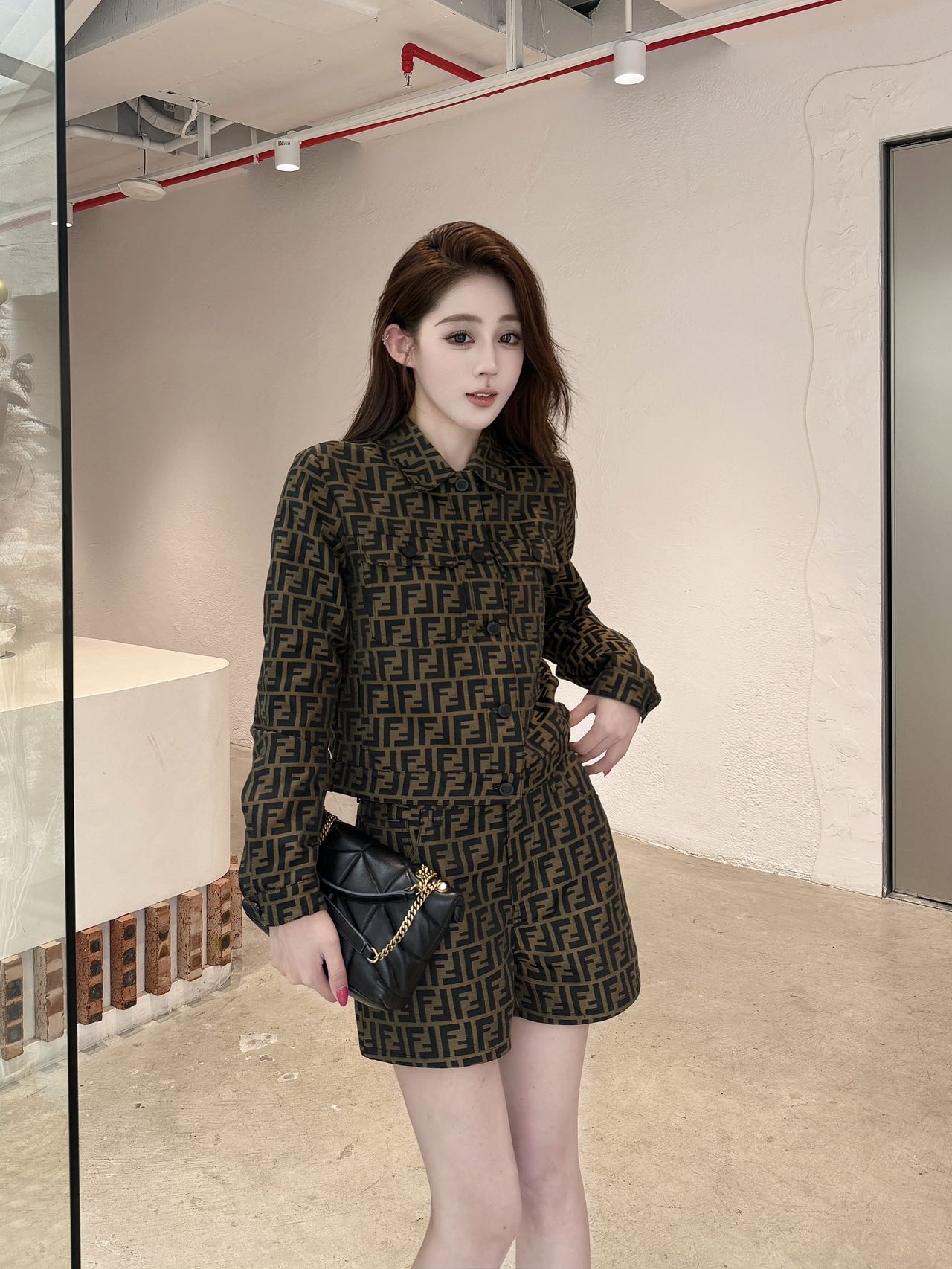 fend 25fw jacquard suit
