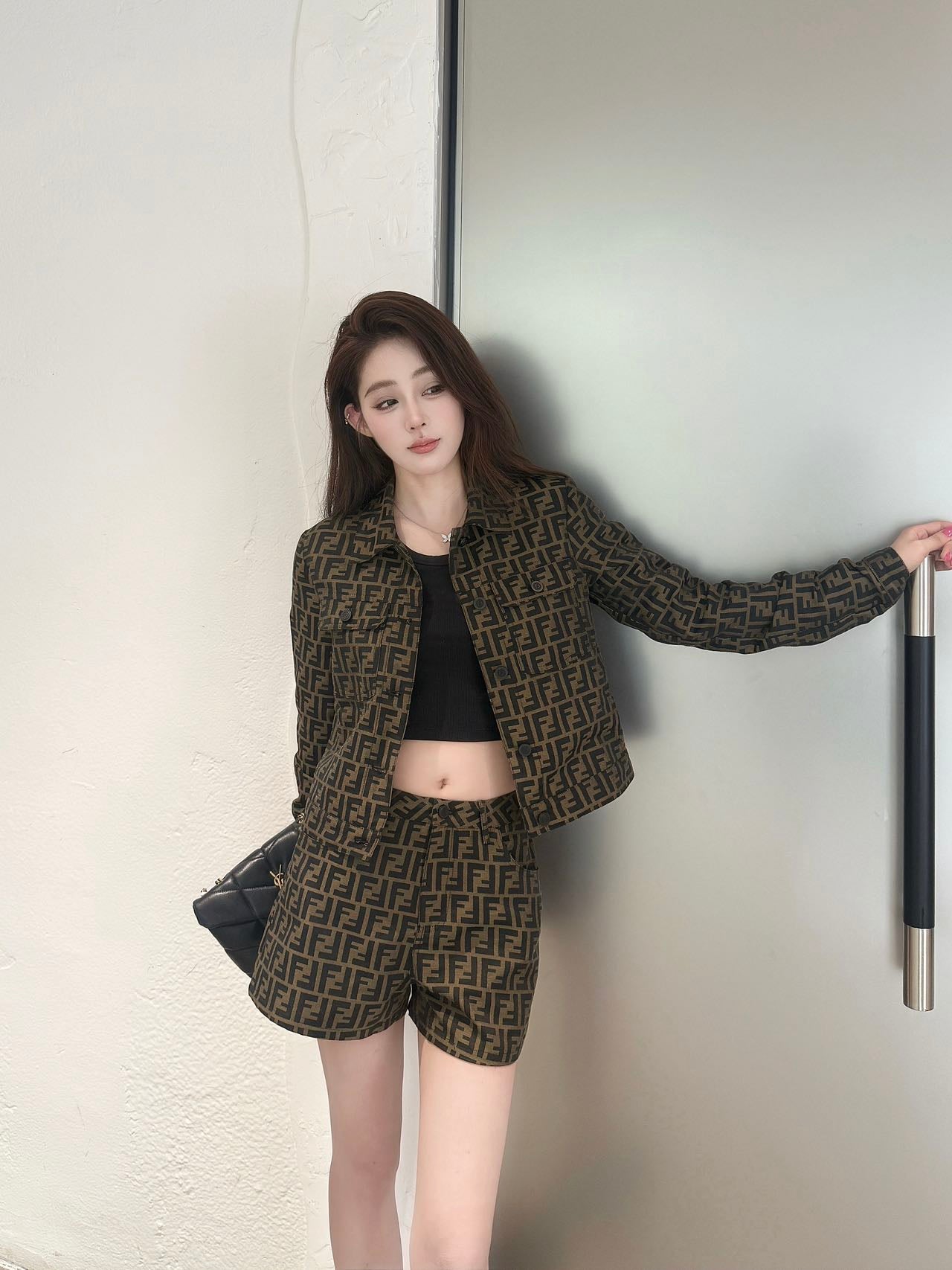 fend 25fw jacquard suit