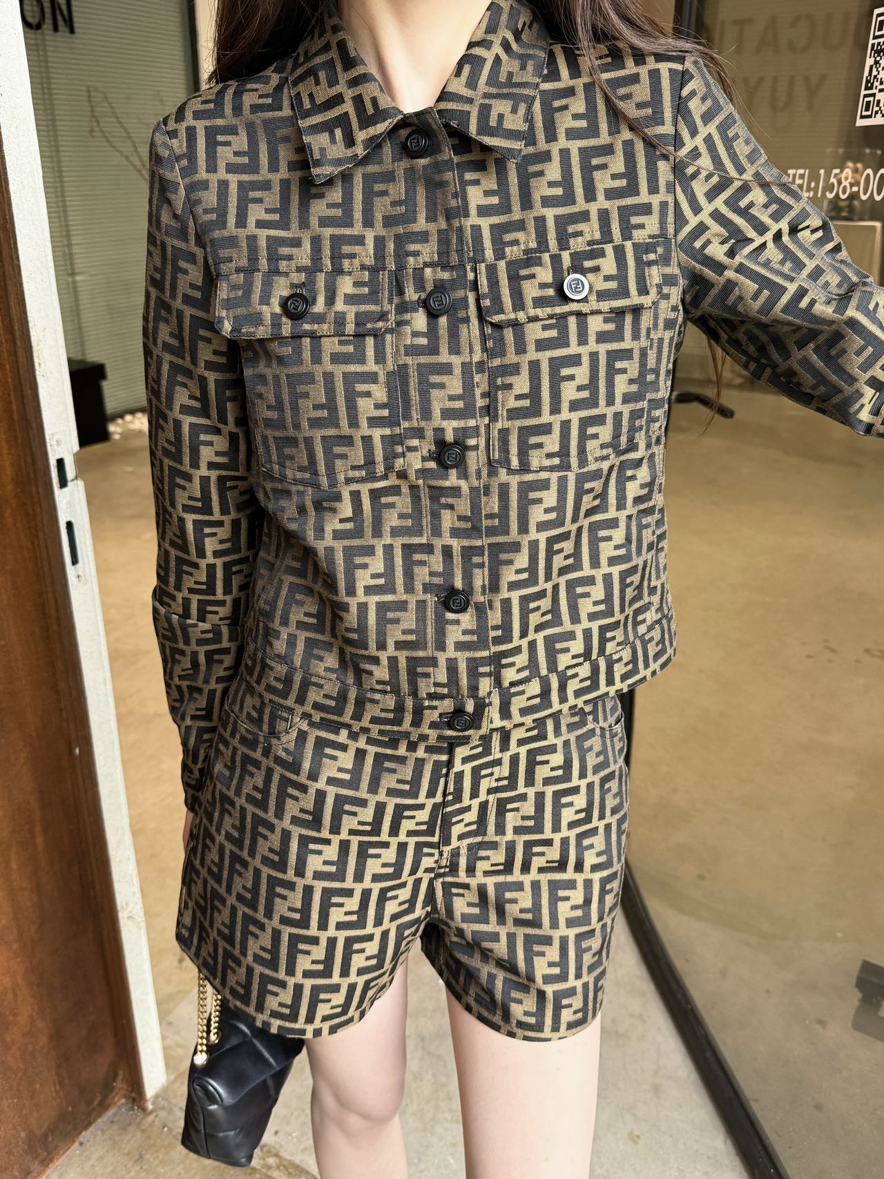 fend 25fw jacquard suit