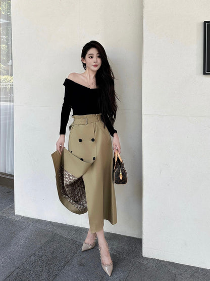 CD 25fw jacquard skirt