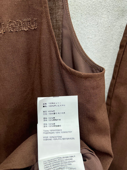 Miu 25fw sleeveless suit