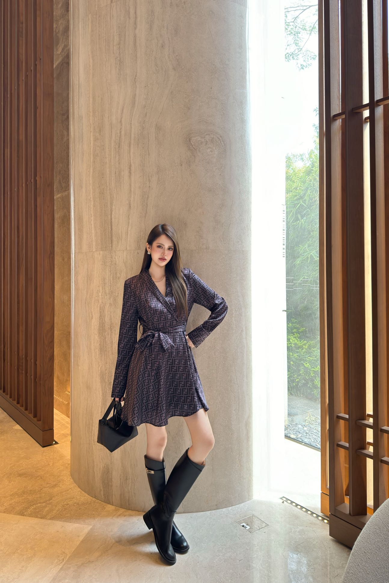 Fend 25fw jacquard dress