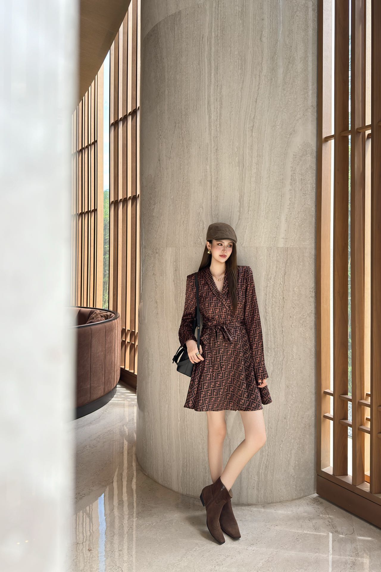 Fend 25fw jacquard dress