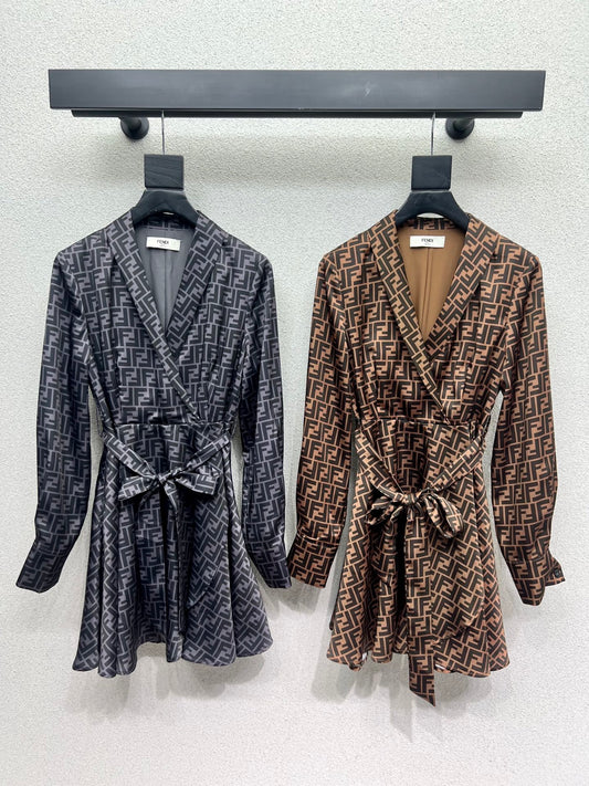Fend 25fw jacquard dress